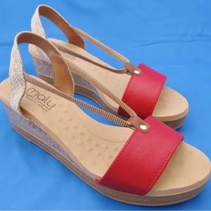 Malu Comfort Red Sandal Womens 8